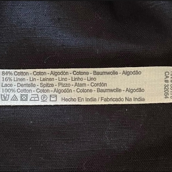 FREE PEOPLE Black Lace Top Button Down Midi Dress w Half Sleeves Women's Size S - Picture 4 of 4